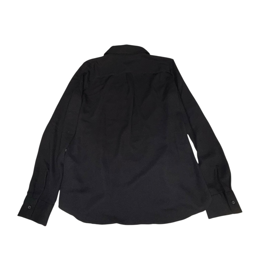 Halogen Women’s Black Long Sleeve Blouse Button-Down Shirt Size Medium